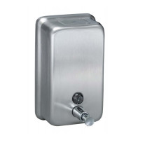 Dispensador de Jabón INOXX Dosificador Vertical con Pulsador