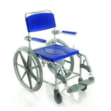 Silla para Ducha con Ruedas CAREPLUS con Cubeta WC Aluminio